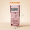 Generic Scientific Calculator AB82M PINK 240 Functions 2-Line Display