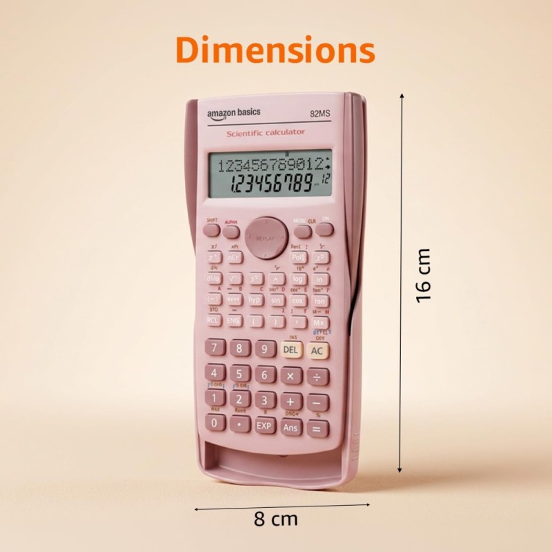 Generic Scientific Calculator AB82M PINK 240 Functions 2-Line Display