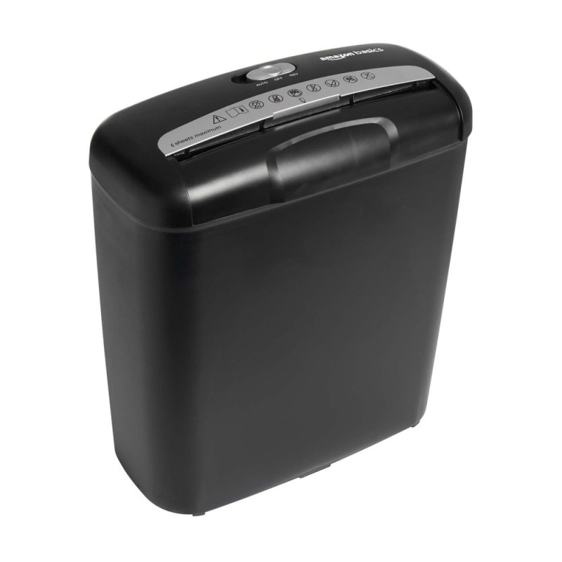 Generic Shredder ABPBS01B06 6 Sheet Capacity 7L Waste Basket Black
