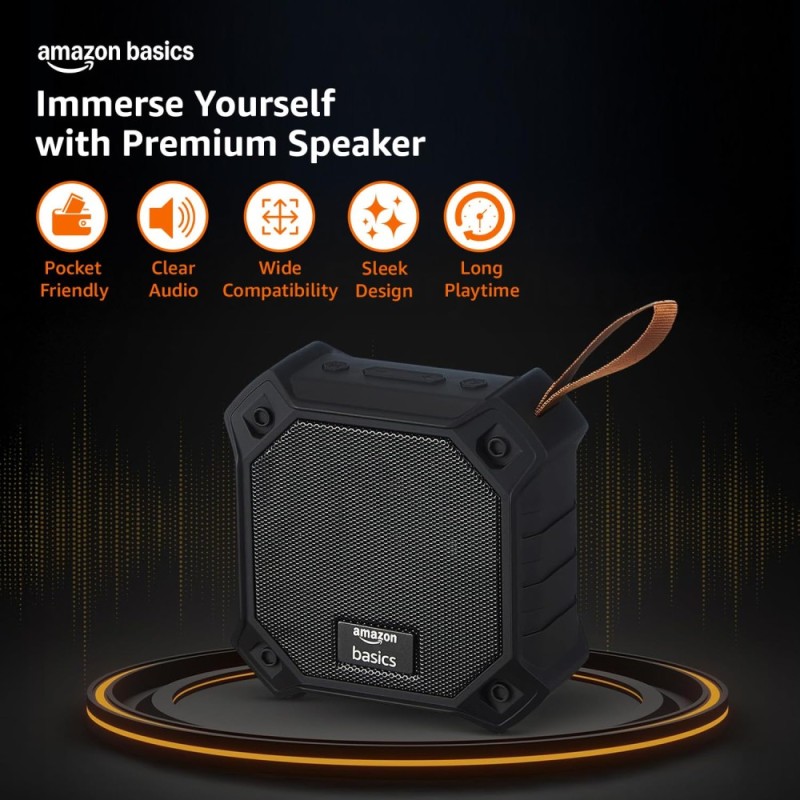 Generic Speaker AB-BT5-001 5W Bluetooth 5.3 Black