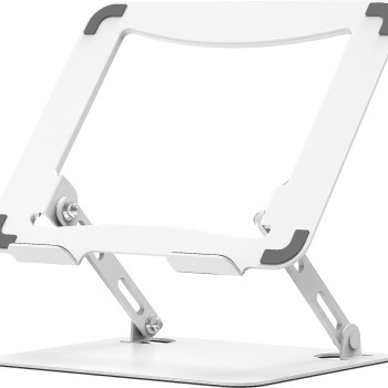 Generic Tabletop Laptop Stand SD_AB_LAPSTAND_FLEXIBLE_METAL Adjustable, Ventilated, White