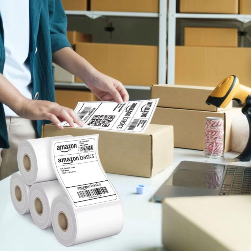 Generic Thermal Label Printer Paper COI2604 4"x6" 400 Labels Pack of 4