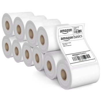Generic Thermal Label Printer Paper COI2606 70gsm 400 Labels Pack of 10