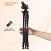 Generic Tripod Model 17 67 Inch 5kg Load Capacity Black