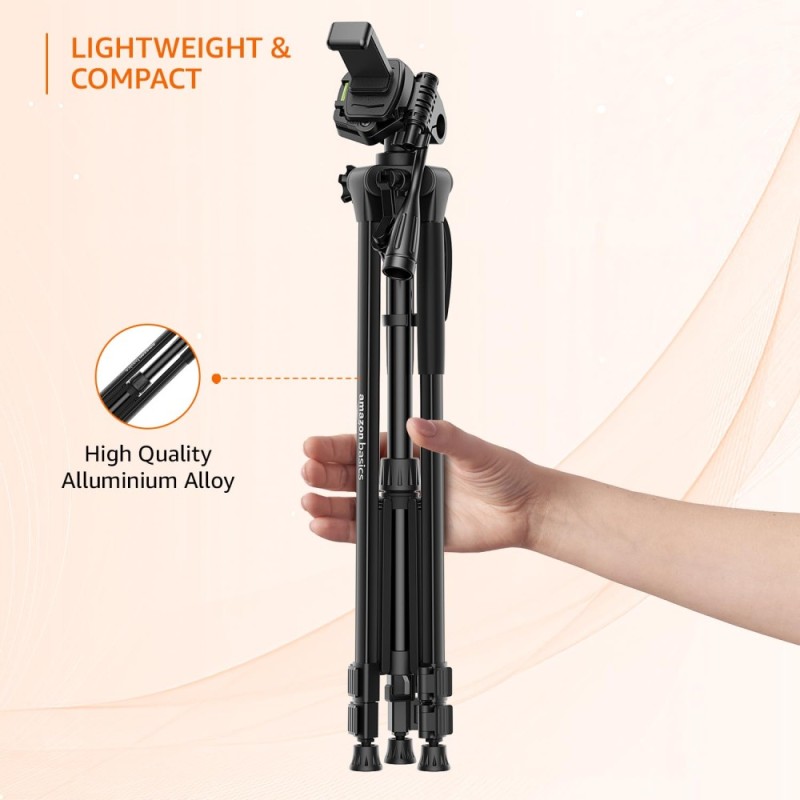 Generic Tripod Model 17 67 Inch 5kg Load Capacity Black