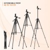 Generic Tripod Model 17 67 Inch 5kg Load Capacity Black