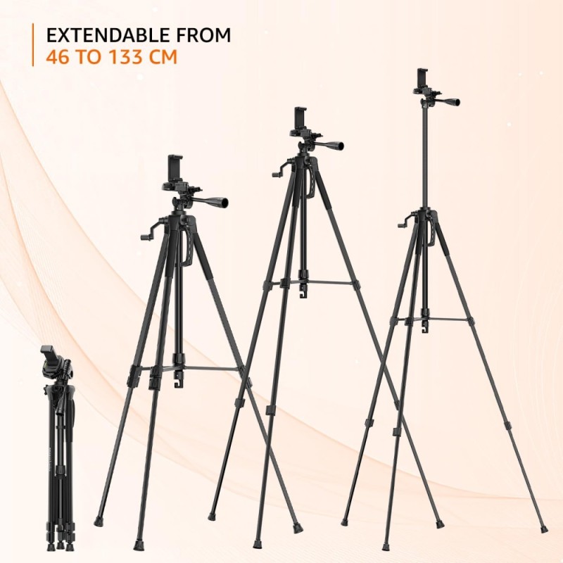Generic Tripod Model 17 67 Inch 5kg Load Capacity Black