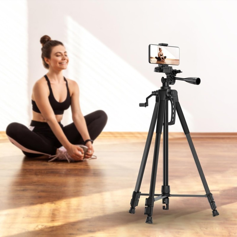 Generic Tripod Model 17 67 Inch 5kg Load Capacity Black