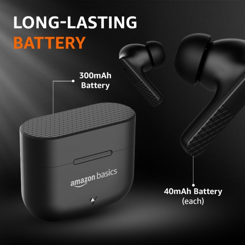 Generic True Wireless Earbuds ABPBC1 36 Hours Playtime, IPX4, Bluetooth 5.4 Black