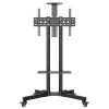Generic TV Stand AB-MS-06 Adjustable Height Black with Wheels