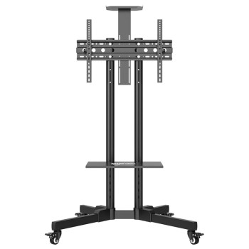 Generic TV Stand AB-MS-06 Adjustable Height Black with Wheels