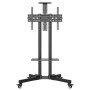 Generic TV Stand AB-MS-06 Adjustable Height Black with Wheels