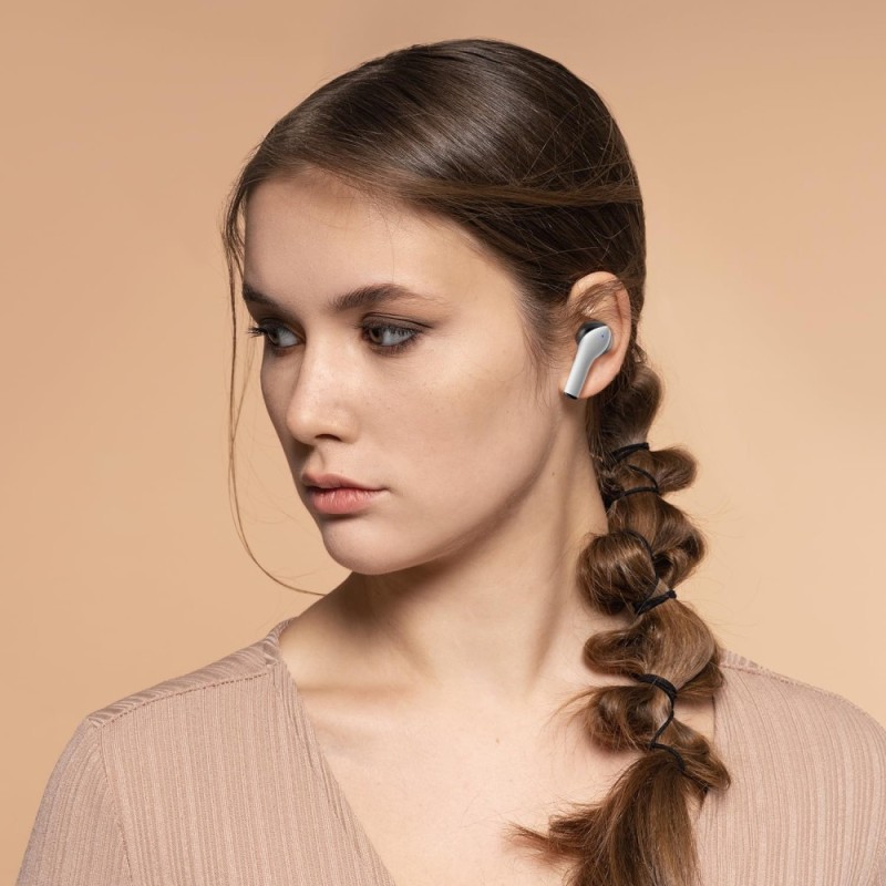 Generic TWS in-Ear Earbuds AB-T08LR 50 Hours Playtime Bluetooth 5.3 White