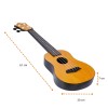 Generic Ukulele Kit AMZ_BA_UKULELE_NEW Concert Size Nylon Strings Natural Brown