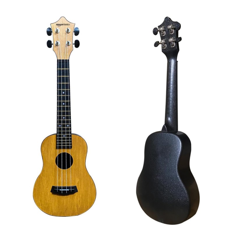 Generic Ukulele Kit AMZ_BA_UKULELE_NEW Concert Size Nylon Strings Natural Brown