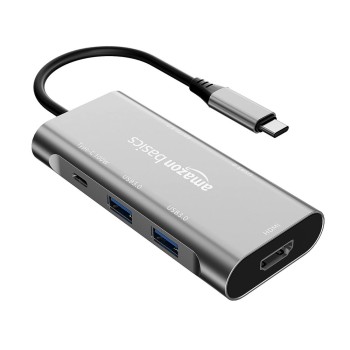Generic USB-C Hub Dock 7-in-1 with 4K HDMI, Slate Grey