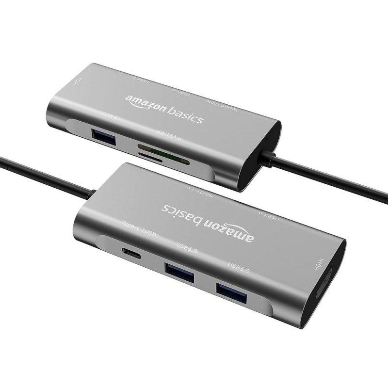 Generic USB-C Hub Dock 7-in-1 with 4K HDMI, Slate Grey