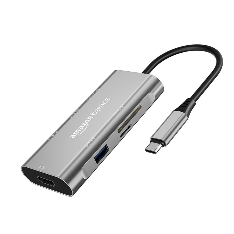 Generic USB-C Hub Dock 7-in-1 with 4K HDMI, Slate Grey