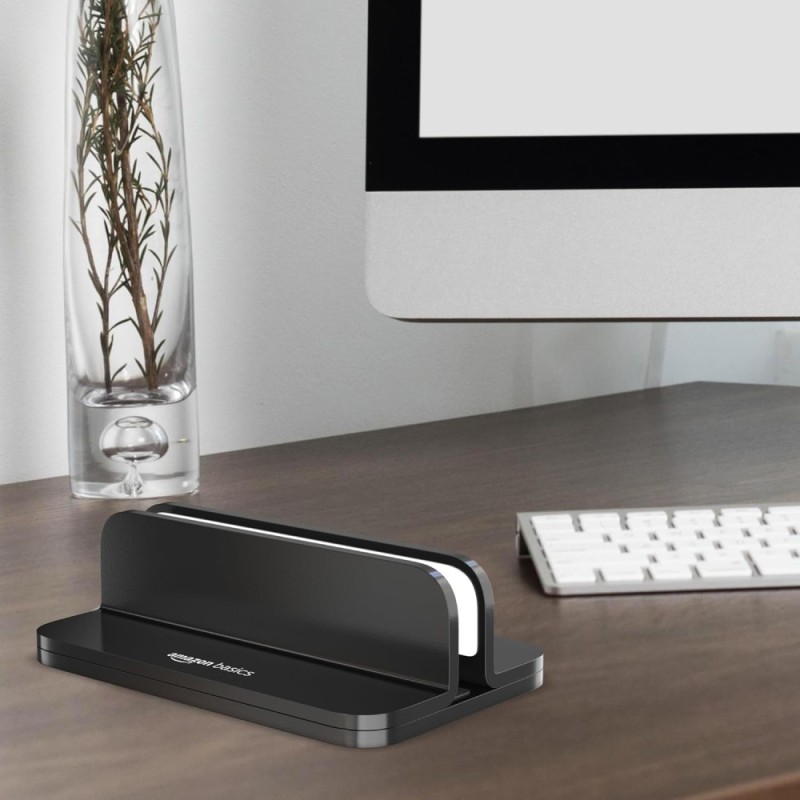 Generic Vertical Laptop Stand ABVTCLLAPSML Scratch-Resistant Black