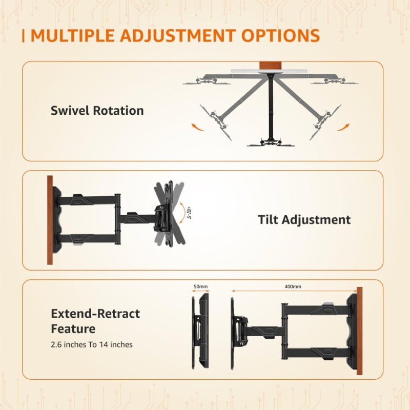 Generic Wall Mount AB-WM-01 for 32-55 Inch TV Black