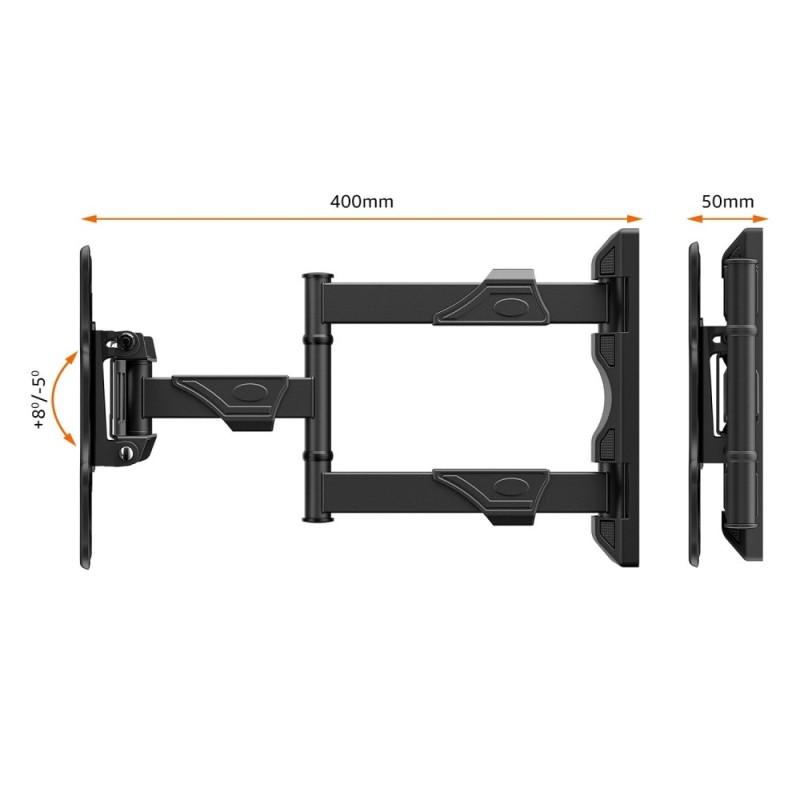 Generic Wall Mount AB-WM-01 for 32-55 Inch TV Black