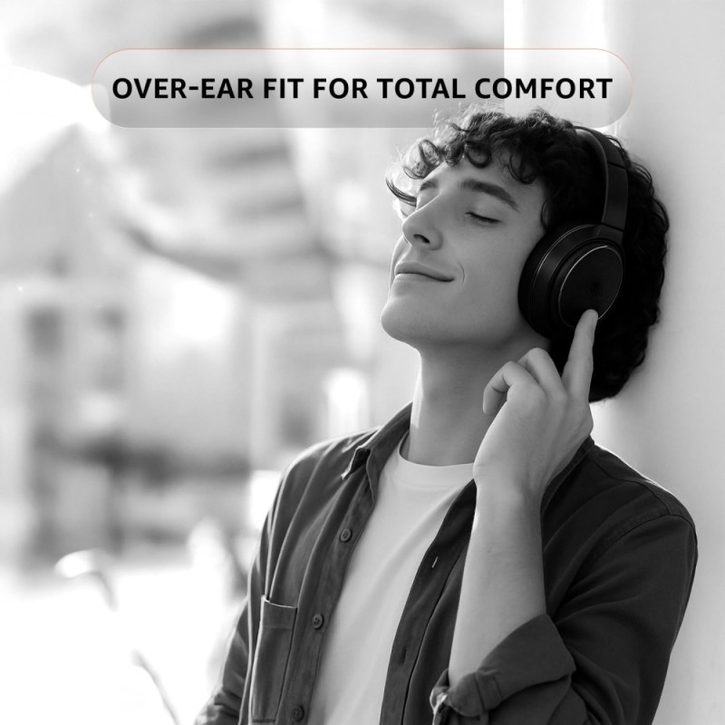 Generic Wireless Headphones ABBH03 Active Noise Cancelling 28 Hr Playtime 40mm Drivers Black
