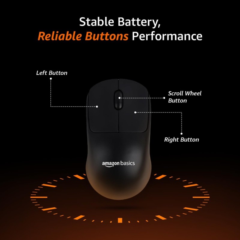 Generic Wireless Keyboard and Mouse Combo AB26KW1 2.4GHz Wireless Full-Size 104-Key Black