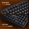 Generic Wireless Keyboard and Mouse Combo AB26KW1 2.4GHz Wireless Full-Size 104-Key Black