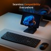 Generic Wireless Keyboard and Mouse Combo AB26KW1 2.4GHz Wireless Full-Size 104-Key Black