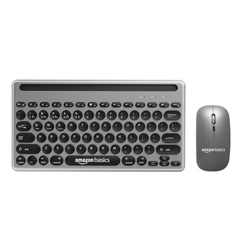 Generic Wireless Keyboard and Mouse Set AB-KM05-CT1 Rechargeable Grey
