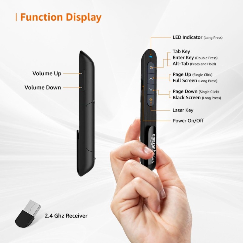 Generic Wireless Presenter COI2408 15m Range Multi Colour
