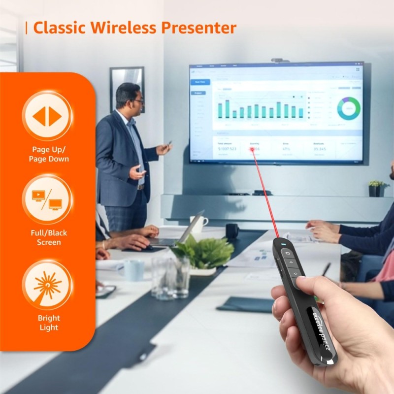 Generic Wireless Presenter COI2408 15m Range Multi Colour