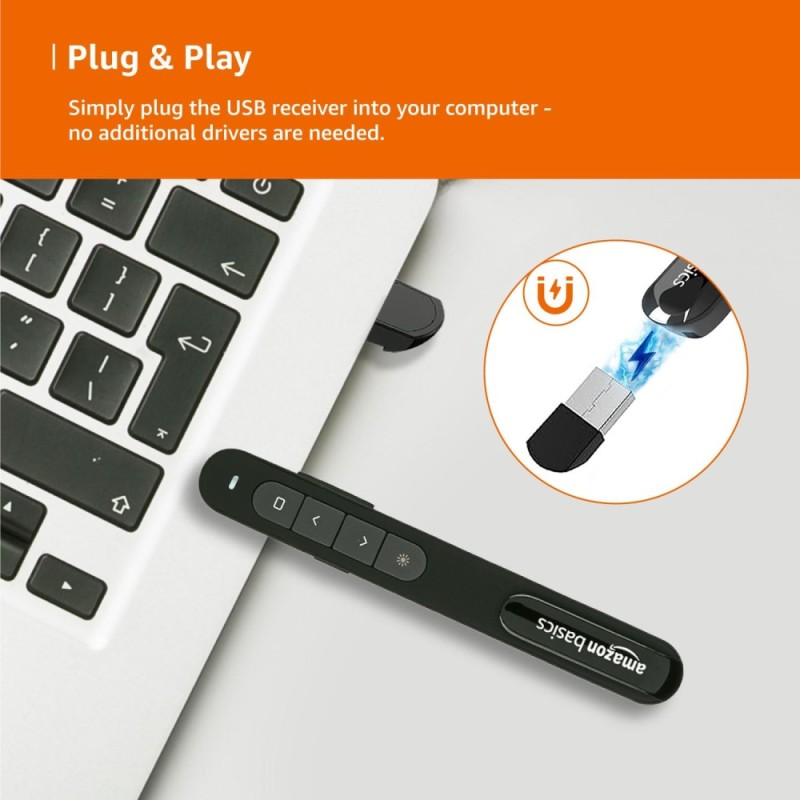 Generic Wireless Presenter COI2408 15m Range Multi Colour