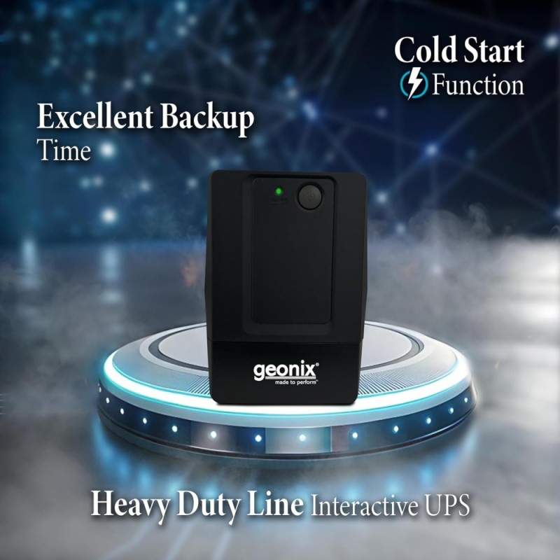 Geonix UPS GXUPS600VA 600VA/360W Voltage Regulator Black