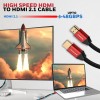Honeywell HDMI Cable 2.1 with Ethernet 48GBPS Red