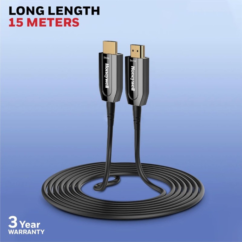 Honeywell HDMI Cable AOC 2.1 Complaint 15M 48GBPS 8K Black