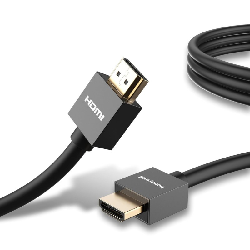 Honeywell HDMI Cable v2.0 with Ethernet, 3D/4K@60Hz, 3 Mtr, Black and Grey