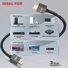 Honeywell HDMI Cable v2.0 with Ethernet, 3D/4K@60Hz, 3 Mtr, Black and Grey