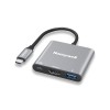 Honeywell Type C to HDMI Adapter HC000009/ADP/SLV 4K UHD, 100W PD Charging, USB 3.0, Silver