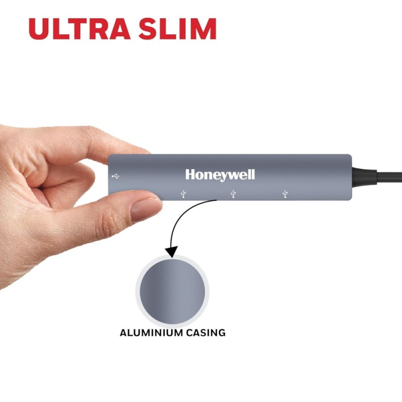 Honeywell USB Hub HC000015/LAP/PH/4U 4 Ports 5 Gbps Silver