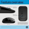 HP Z3700 Wireless Mouse 758A8AA, Bluetooth 5.0, 1600 DPI, Black