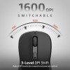 iBall Wireless Mouse GLIDR S290 Dual Mode 2.4GHz + BT Black