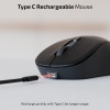 iBall Wireless Mouse GLIDR S290 Dual Mode 2.4GHz + BT Black