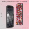 iGear KeyBee Wireless Keyboard with Mouse 2.4GHz Customizable Pink and Grey