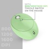 iGear Wireless Keyboard and Mouse Combo iG-1114 Ergonomic Round Key Green