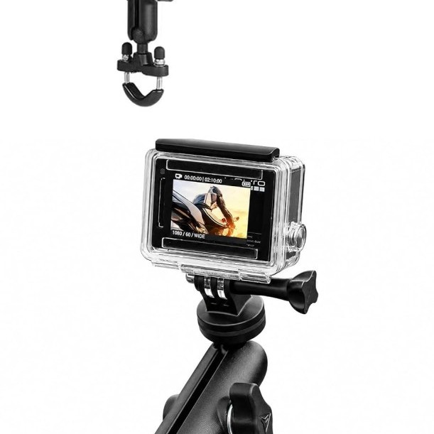 INEFABLE Aluminium Alloy Mobile Phone Holder Bikemobile_Holder_01 Dual 360° Rotation, Universal 1/4" Mount, Mobile Holder