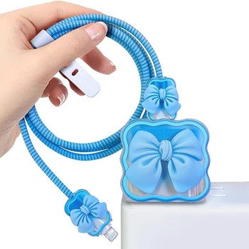 INEFABLE Charger Case Cover Protector INE_Pro_0001 Blue Bow