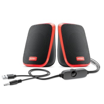 Intex IT-120 2.0 USB Computer Multimedia Speaker 10W RMS Orange