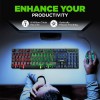 Intex Wired Gaming Keyboard and Mouse Combo IT-KB334 RGB Backlit Black