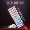 Intex Wired Gaming Keyboard Mouse Combo IT-KB334 RGB Backlit 104 Keys Spill Resistant White